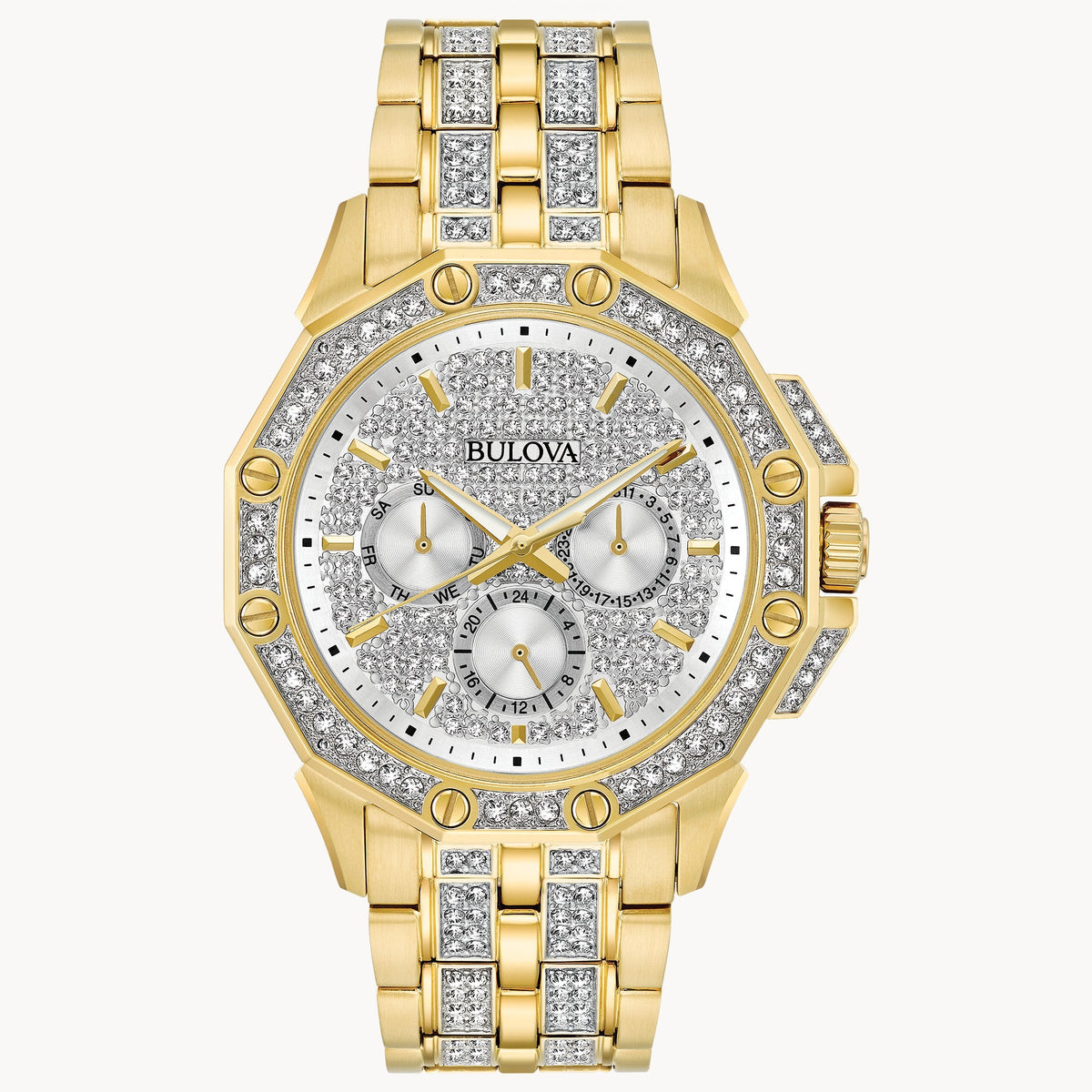Bulova Octava de hombre pulsera de metal 42 mm – 98C126