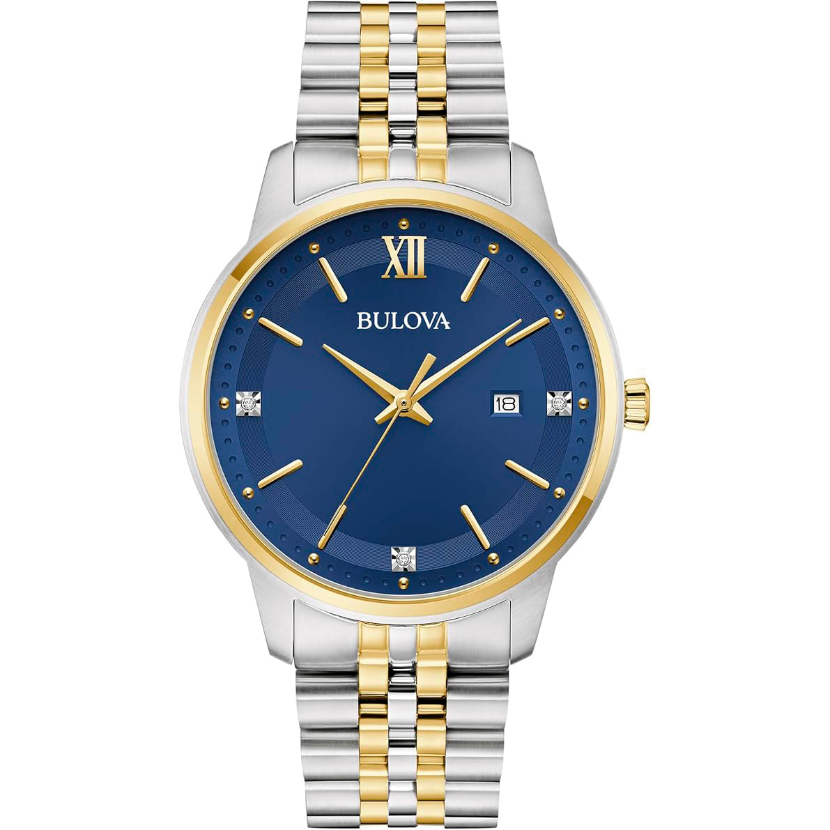 98D188 Reloj Bulova Classic de hombre pulsera de metal 41 mm