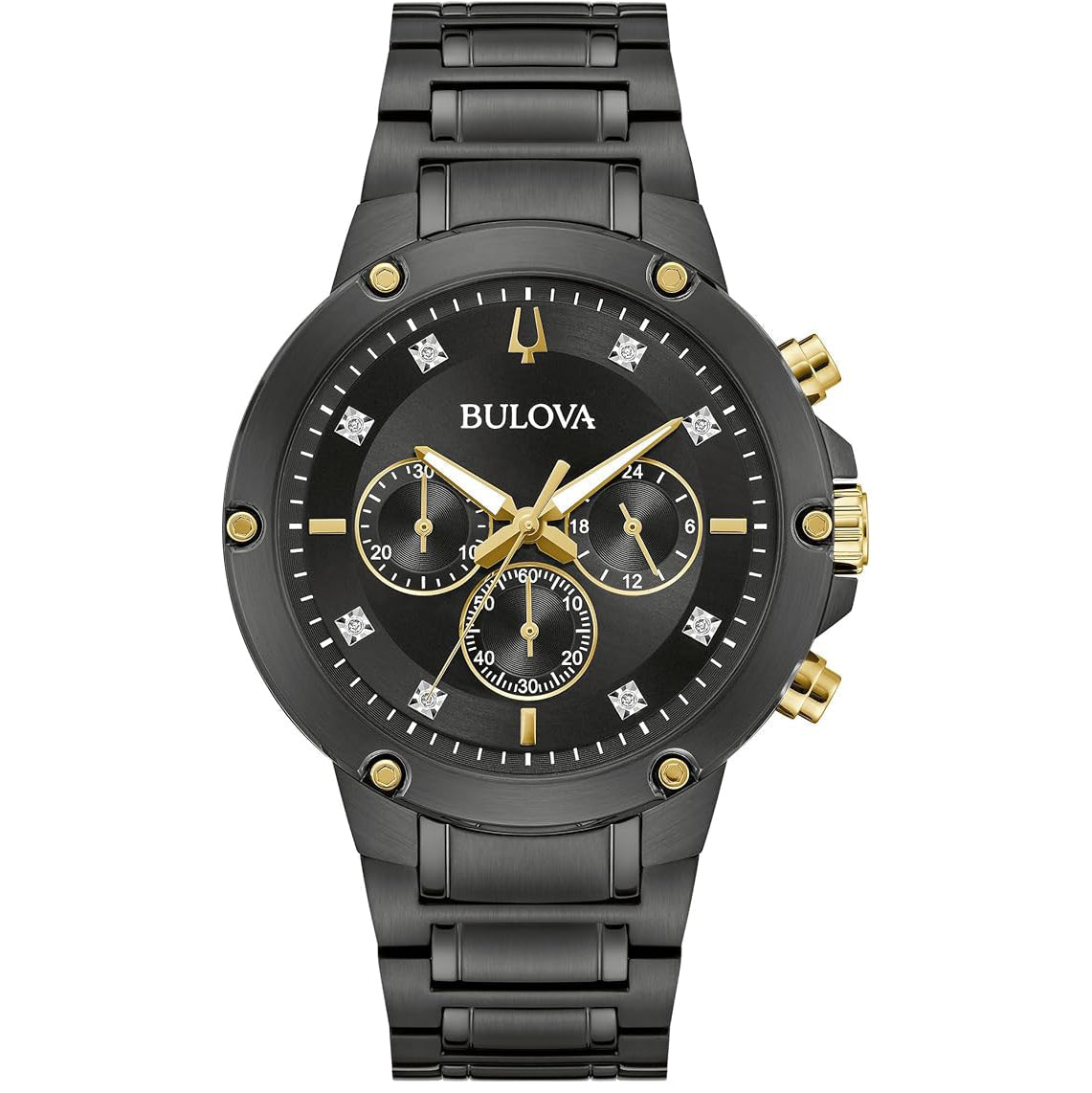 Bulova Diamond de hombre pulsera de metal – 98D190