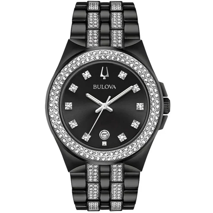 Bulova Crystal de hombre correa de metal – 98K101