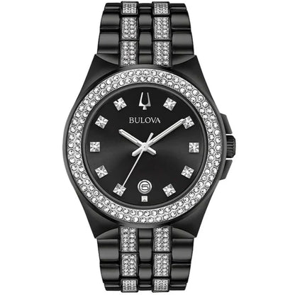 Bulova Crystal de hombre correa de metal – 98K101