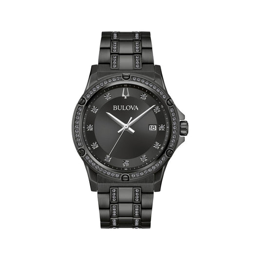 Bulova Crystal de hombre banda de metal – 98K119