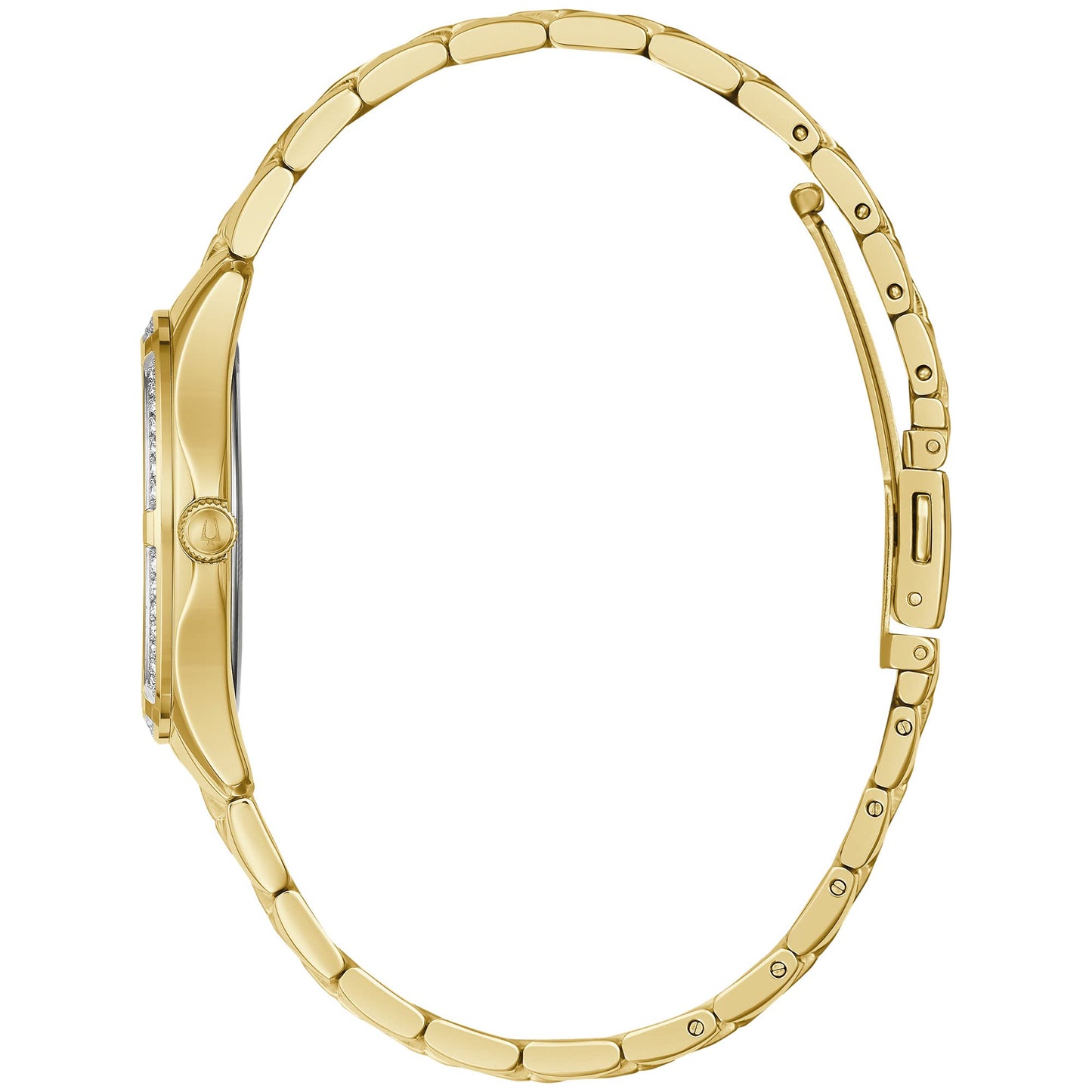 Bulova Crystal Accent para Dama banda de metal – 98L256