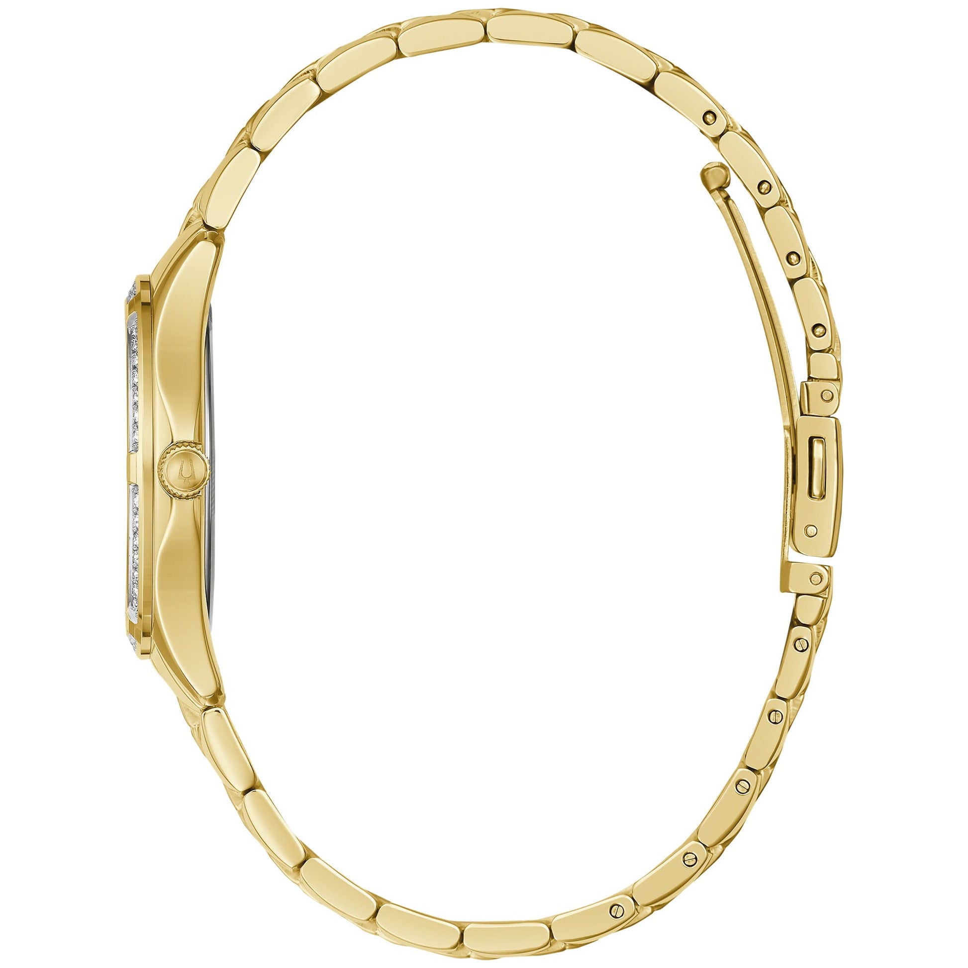 Bulova Crystal Accent para Dama banda de metal – 98L256