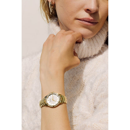Bulova Crystal Accent para Dama banda de metal – 98L256