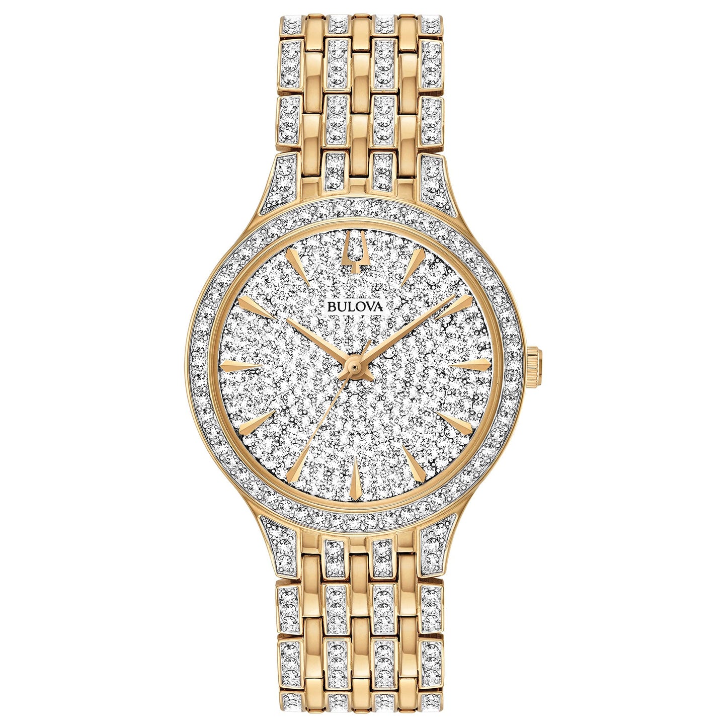 Bulova Phantom Crystal de señorita pulsera de metal – 98L263