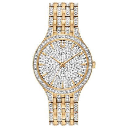 Bulova Phantom Crystal de señorita pulsera de metal – 98L263