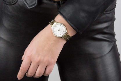 98L274 Reloj Bulova Crystal de dama pulsera de metal