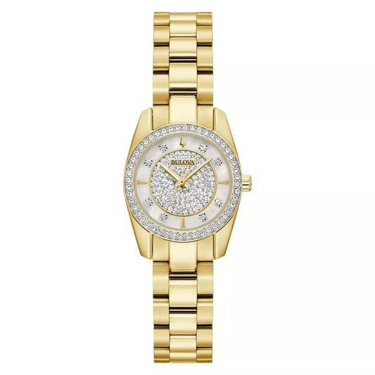 Bulova Cristal de señorita pulsera de metal – 98L315