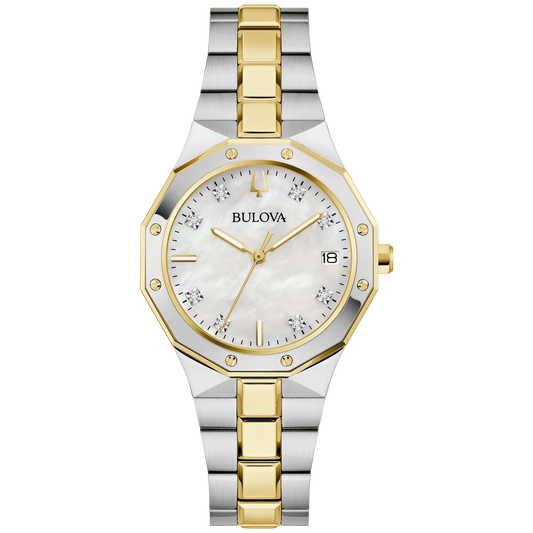 Bulova Prestige de dama banda de metal – 98P234