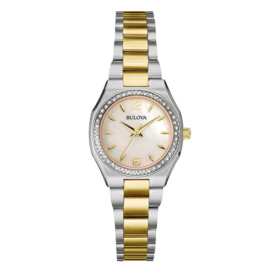 Bulova Diamond de mujer correa de metal – 98R204