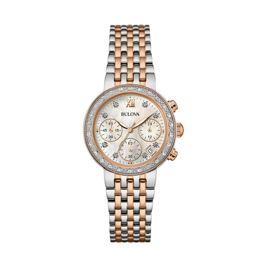 Bulova de mujer correa de metal – 98R215