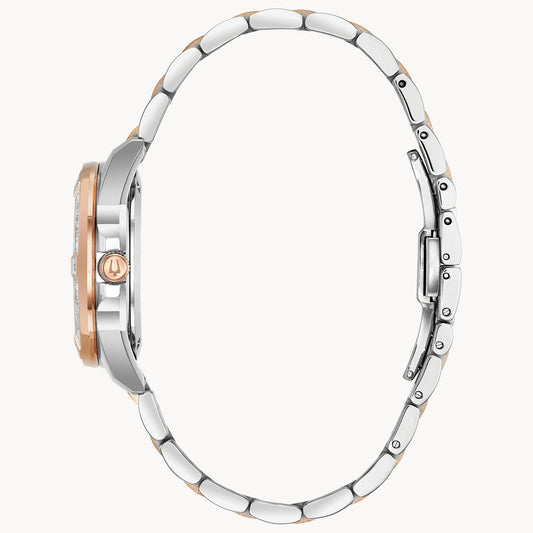 Bulova Marine Star de dama pulsera de metal 32 mm – 98R234