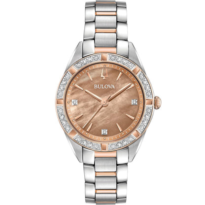Bulova Sutton de mujer pulsera metal – 98R264