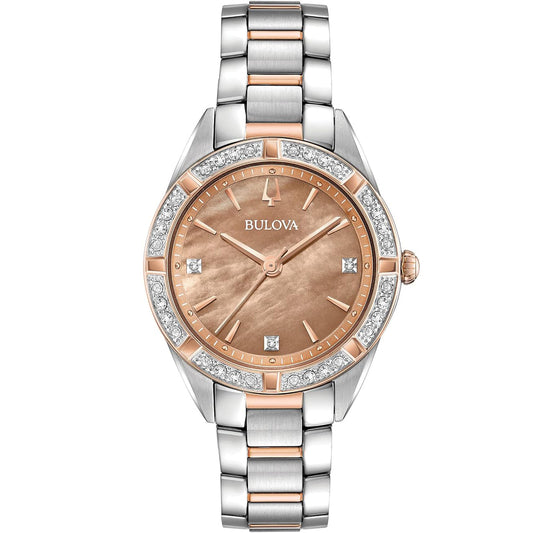 Bulova Sutton de mujer pulsera metal – 98R264