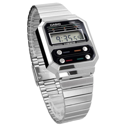 Casio Unisex, Vintage Clásico – A-100WE-1A