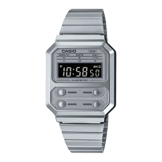 Casio Unisex, Vintage Clásico – A-100WE-7B