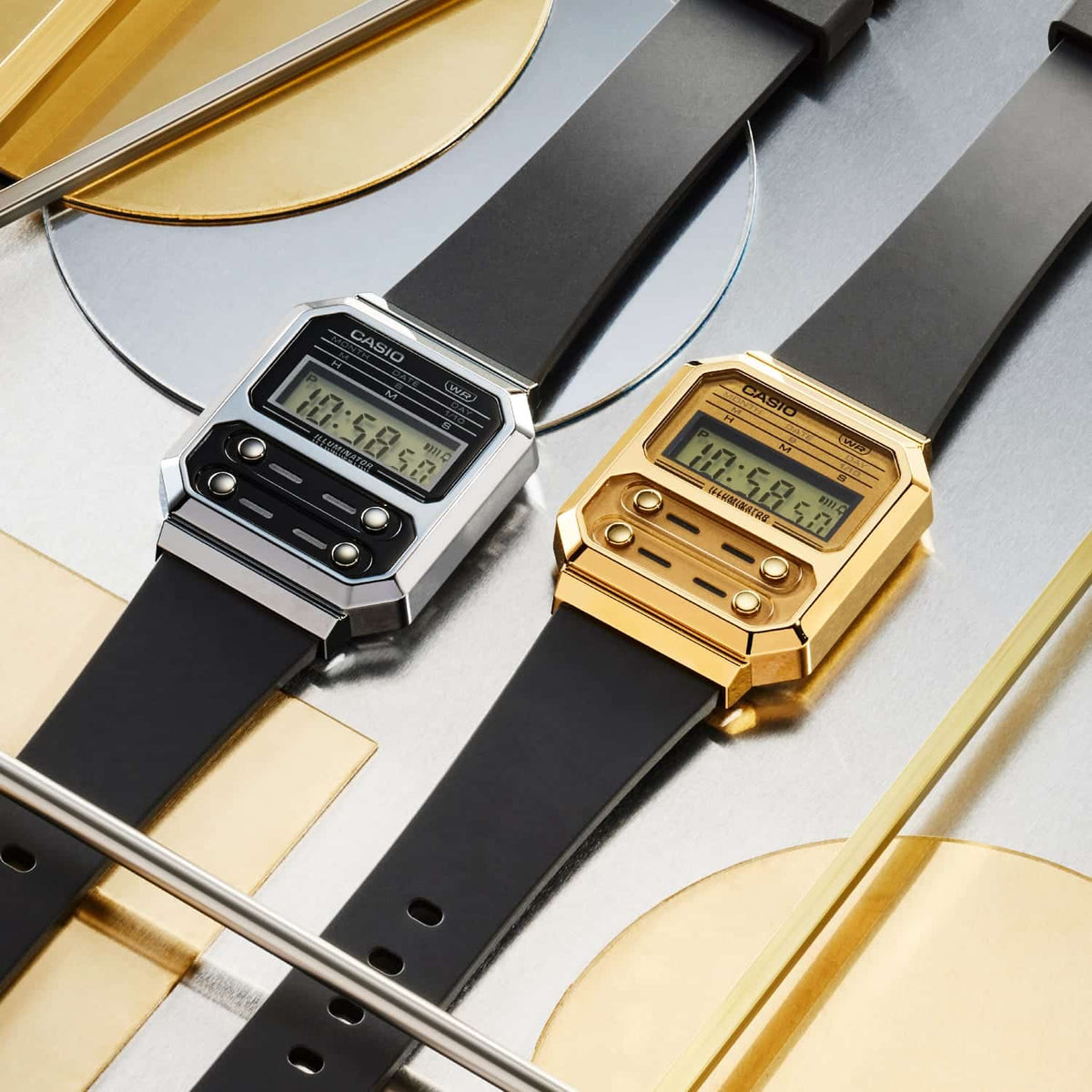 Casio Unisex, Vintage Clásico – A-100WEFG-9A