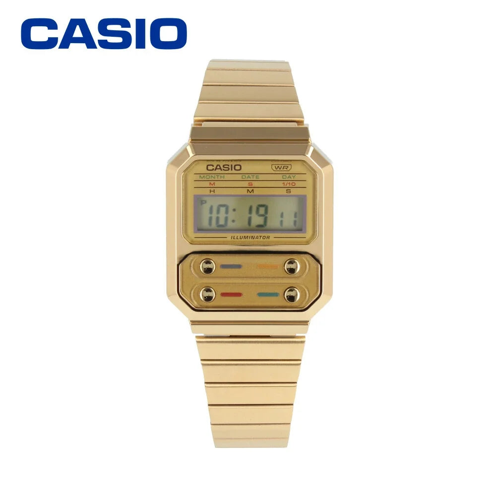 Casio Unisex, Vintage Clásico – A-100WEG-9A