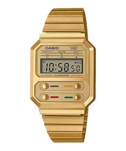 Casio Unisex, Vintage Clásico – A-100WEG-9A