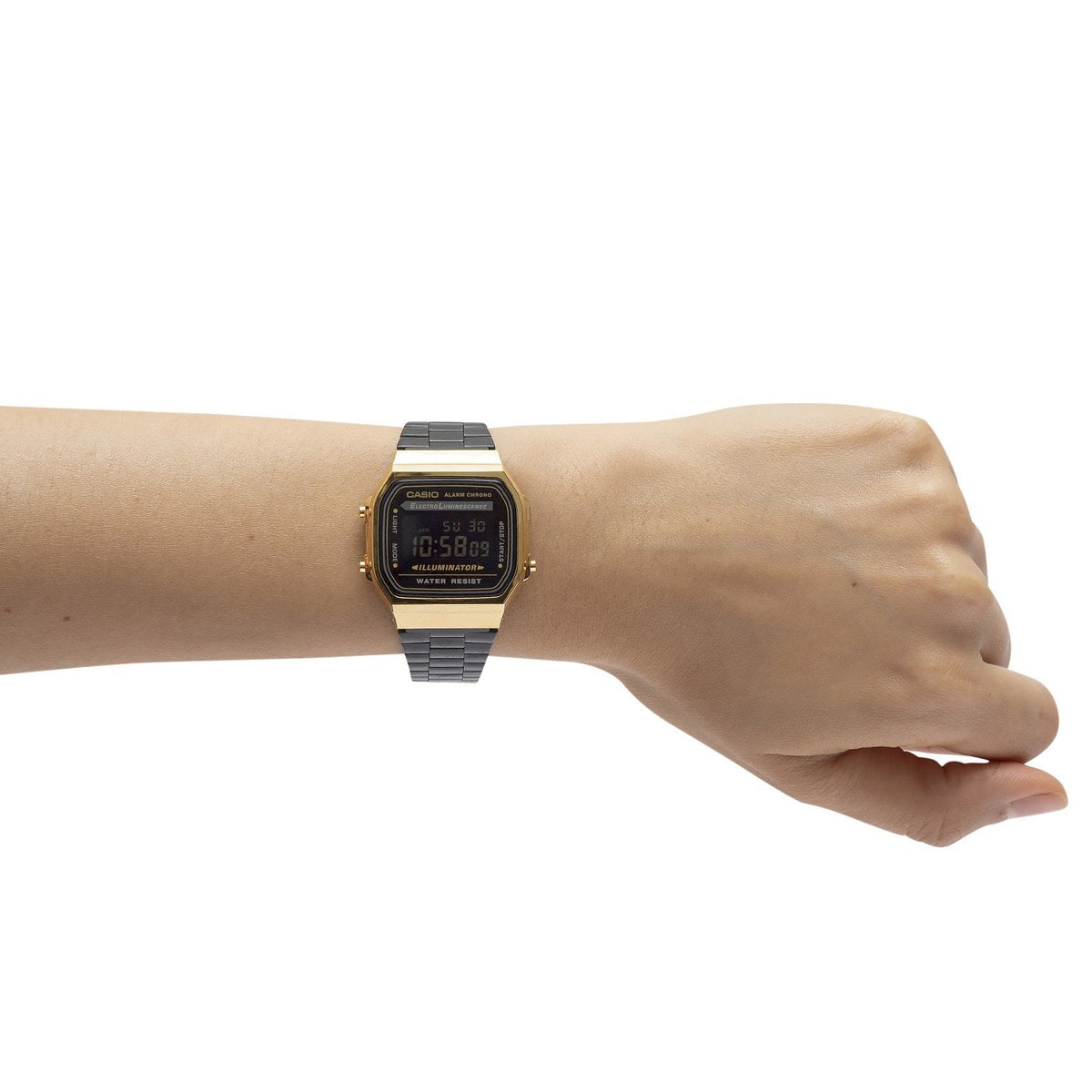 Casio Unisex, Vintage Clásico Illuminator – A-168WEGB-1B