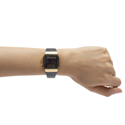 Casio Unisex, Vintage Clásico Illuminator – A-168WEGB-1B