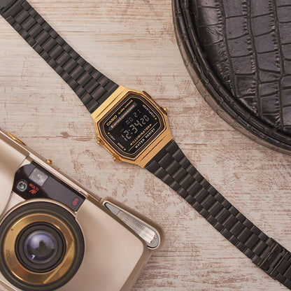 Casio Unisex, Vintage Clásico Illuminator – A-168WEGB-1B