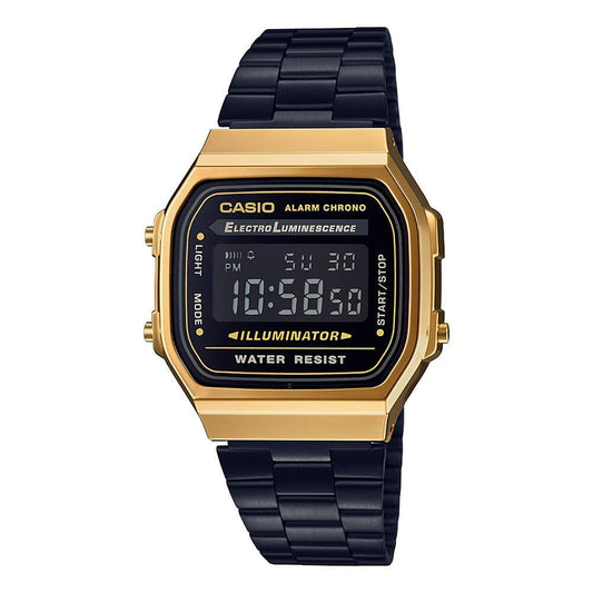 Casio Unisex, Vintage Clásico Illuminator – A-168WEGB-1B
