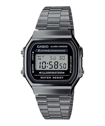 Casio Unisex, Vintage Clásico Illuminator – A-168WGG-1A