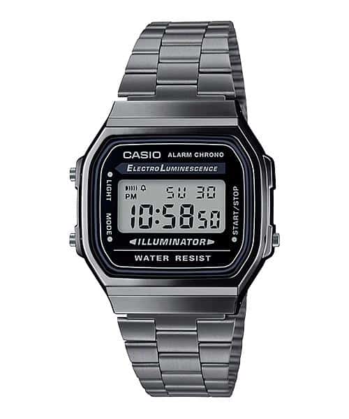 Casio Unisex, Vintage Clásico Illuminator – A-168WGG-1A