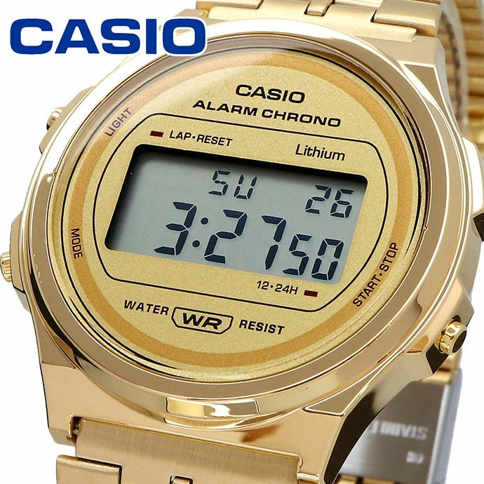 Casio Unisex, Vintage Clásico Cronómetro – A-171WEG-9A
