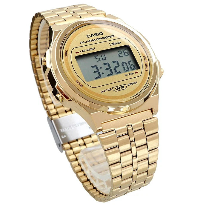 Casio Unisex, Vintage Clásico Cronómetro – A-171WEG-9A