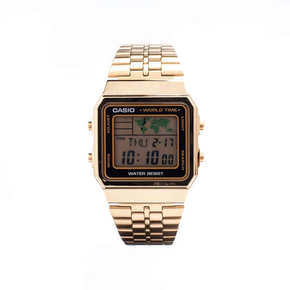 Casio para Hombre, Vintage Clásico Hora Mundial – A-500WGA-1