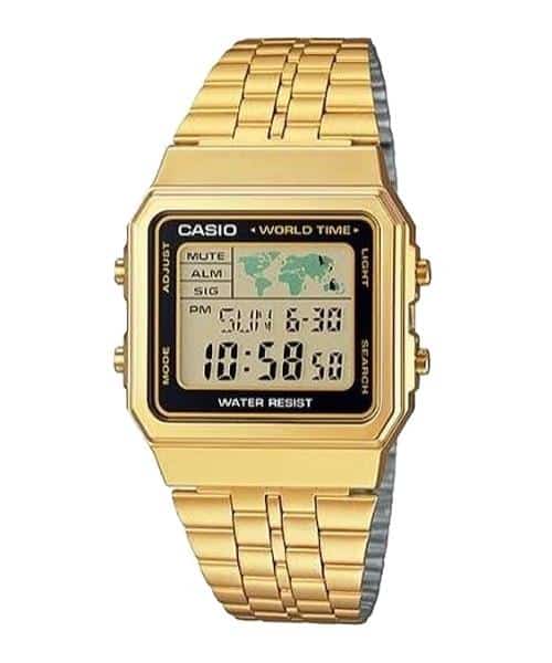 Casio para Hombre, Vintage Clásico Hora Mundial – A-500WGA-1