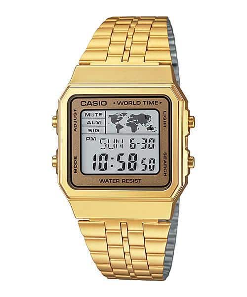 Casio para Hombre, Vintage Clásico Hora Mundial – A-500WGA-9