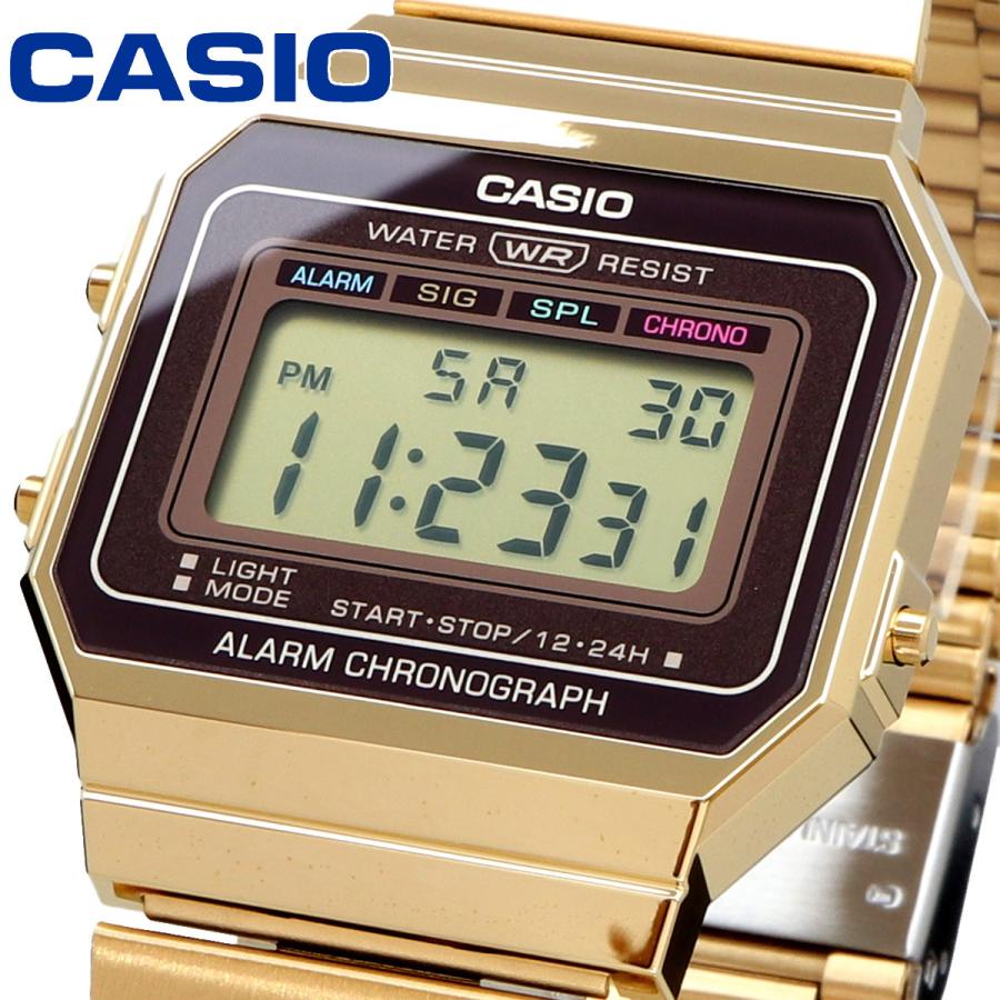 Casio Unisex, Vintage Clásico Cronógrafo – A-700WG-9A