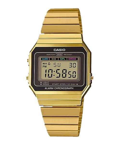 Casio Unisex, Vintage Clásico Cronógrafo – A-700WG-9A