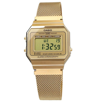 Casio Unisex, Vintage Clásico Cronógrafo – A-700WMG-9A
