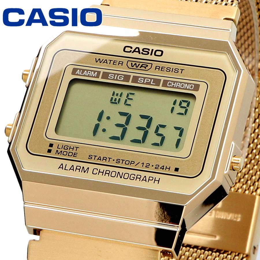 Casio Unisex, Vintage Clásico Cronógrafo – A-700WMG-9A