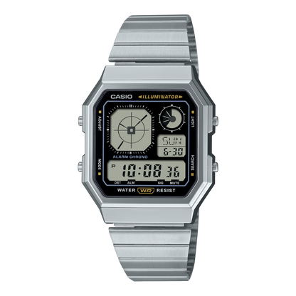 Casio de caballero pulsera de metal digital – A130WE-1A