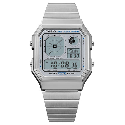 Casio de caballero correa de metal – A130WE-7A