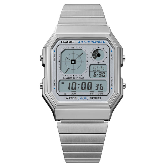 Casio de caballero correa de metal – A130WE-7A