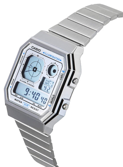 Casio de caballero correa de metal – A130WE-7A