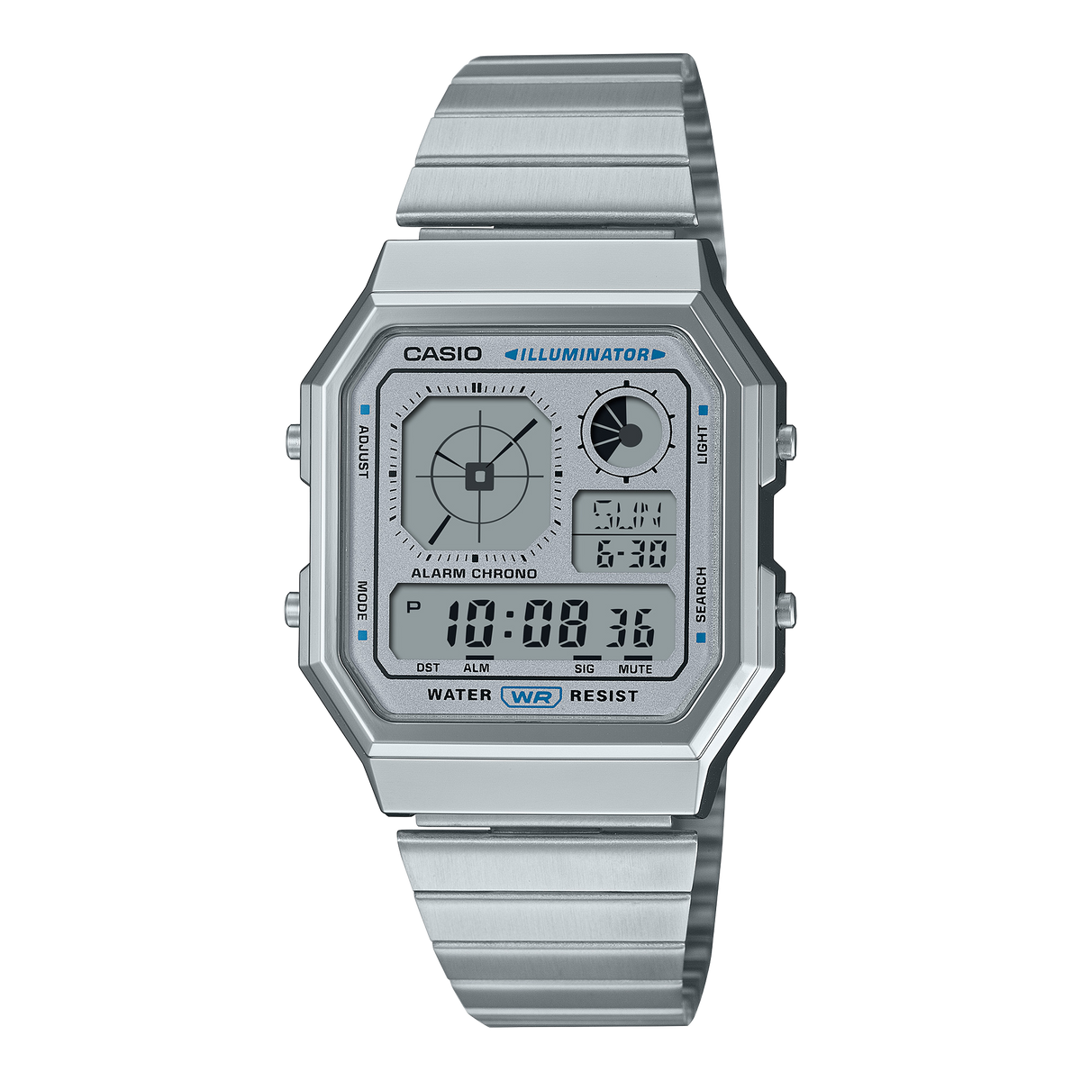 Casio de caballero correa de metal – A130WE-7A