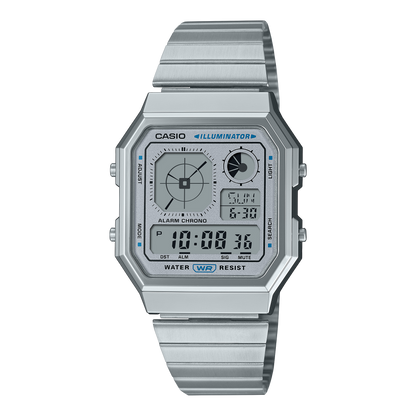 Casio de caballero correa de metal – A130WE-7A