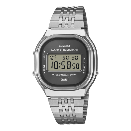 Casio Vintage unisex correa de acero inoxidable – A140WE-8A