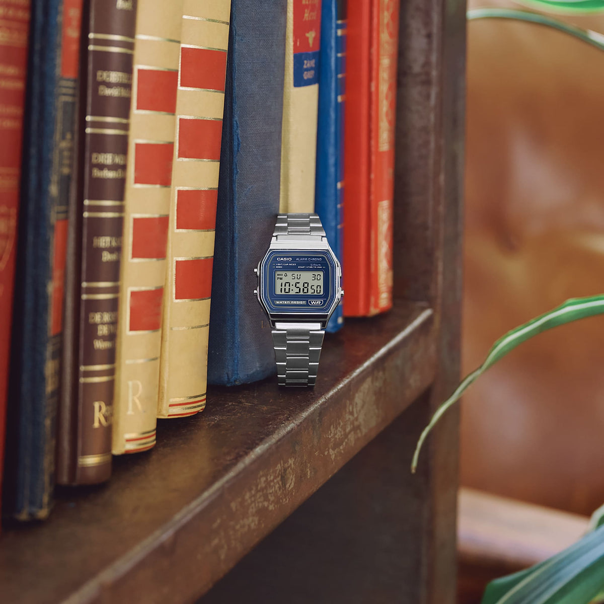Casio de hombre correa de metal digital – A158WEA-2