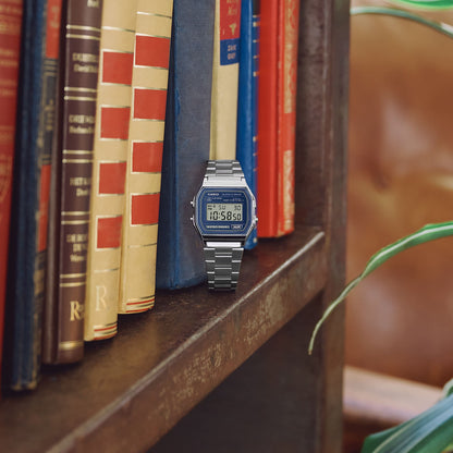 Casio de hombre correa de metal digital – A158WEA-2