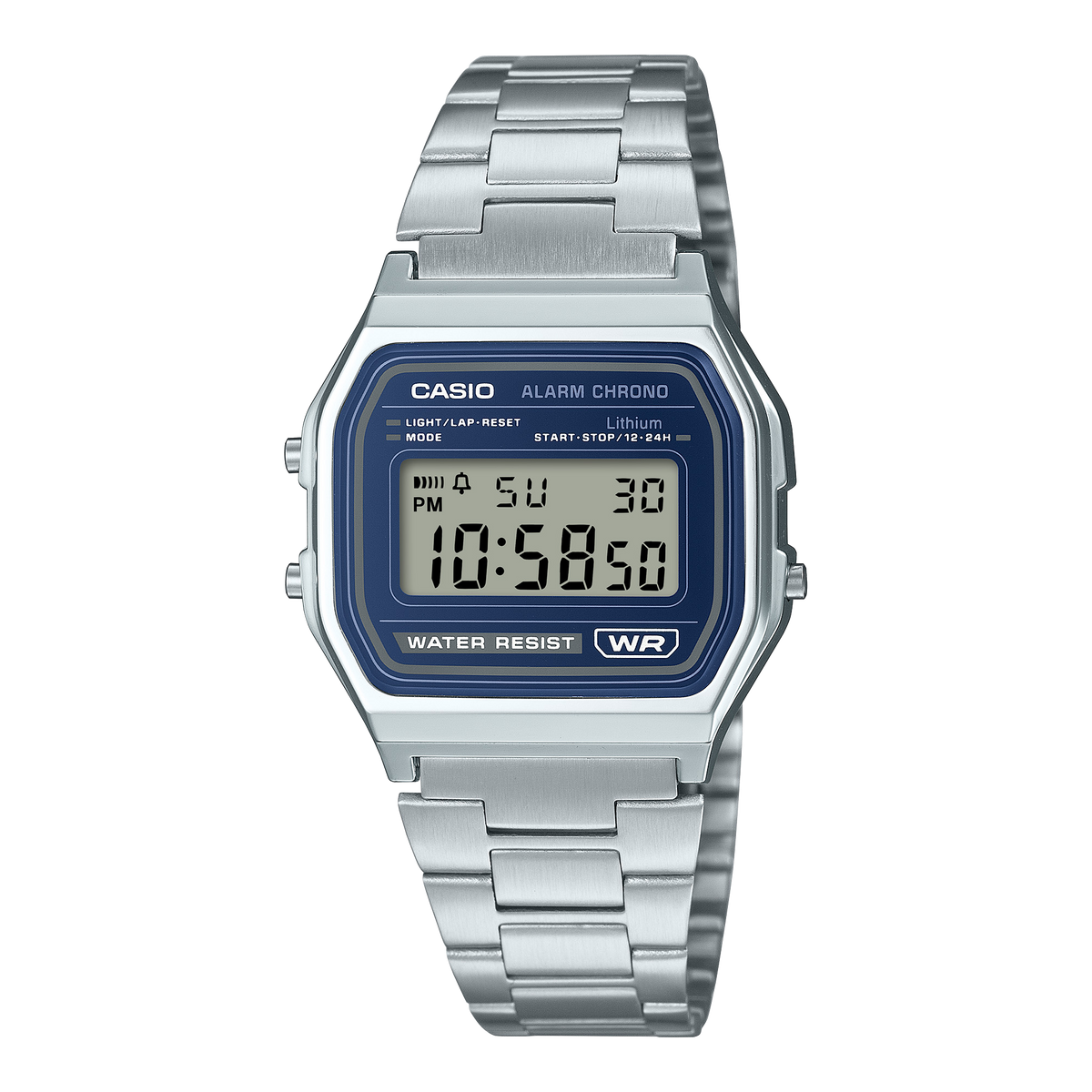 Casio de hombre correa de metal digital – A158WEA-2