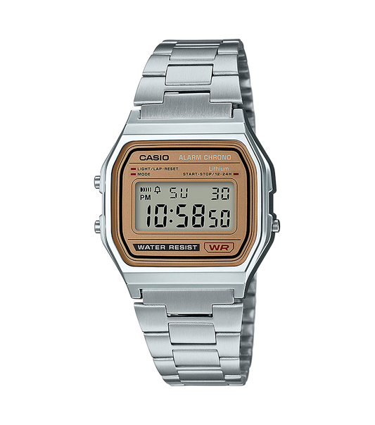 Casio unisex pulsera de metal – A158WEA-9